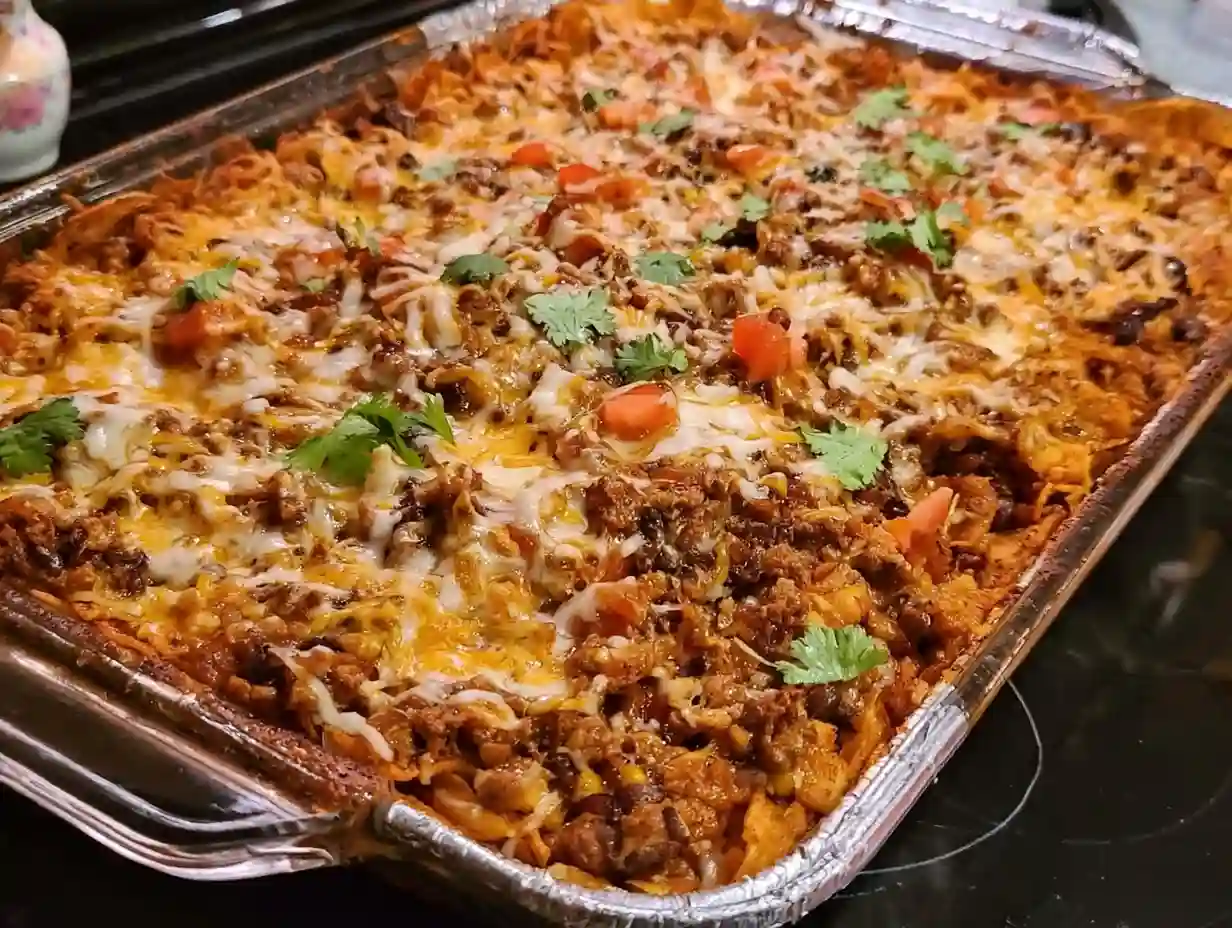 walking taco casserole