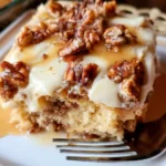 Butter Pecan Praline Poke Cake