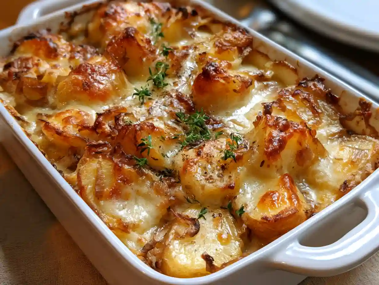 French Onion Potato Bake