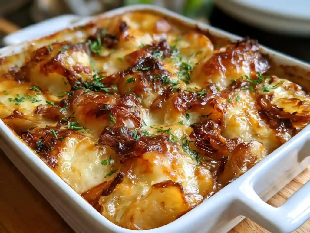 French Onion Potato Bake