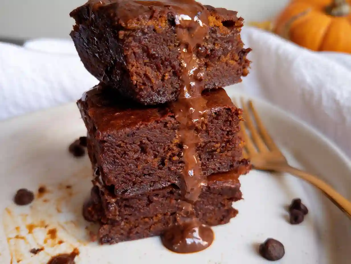 Healthy Pumpkin Brownies