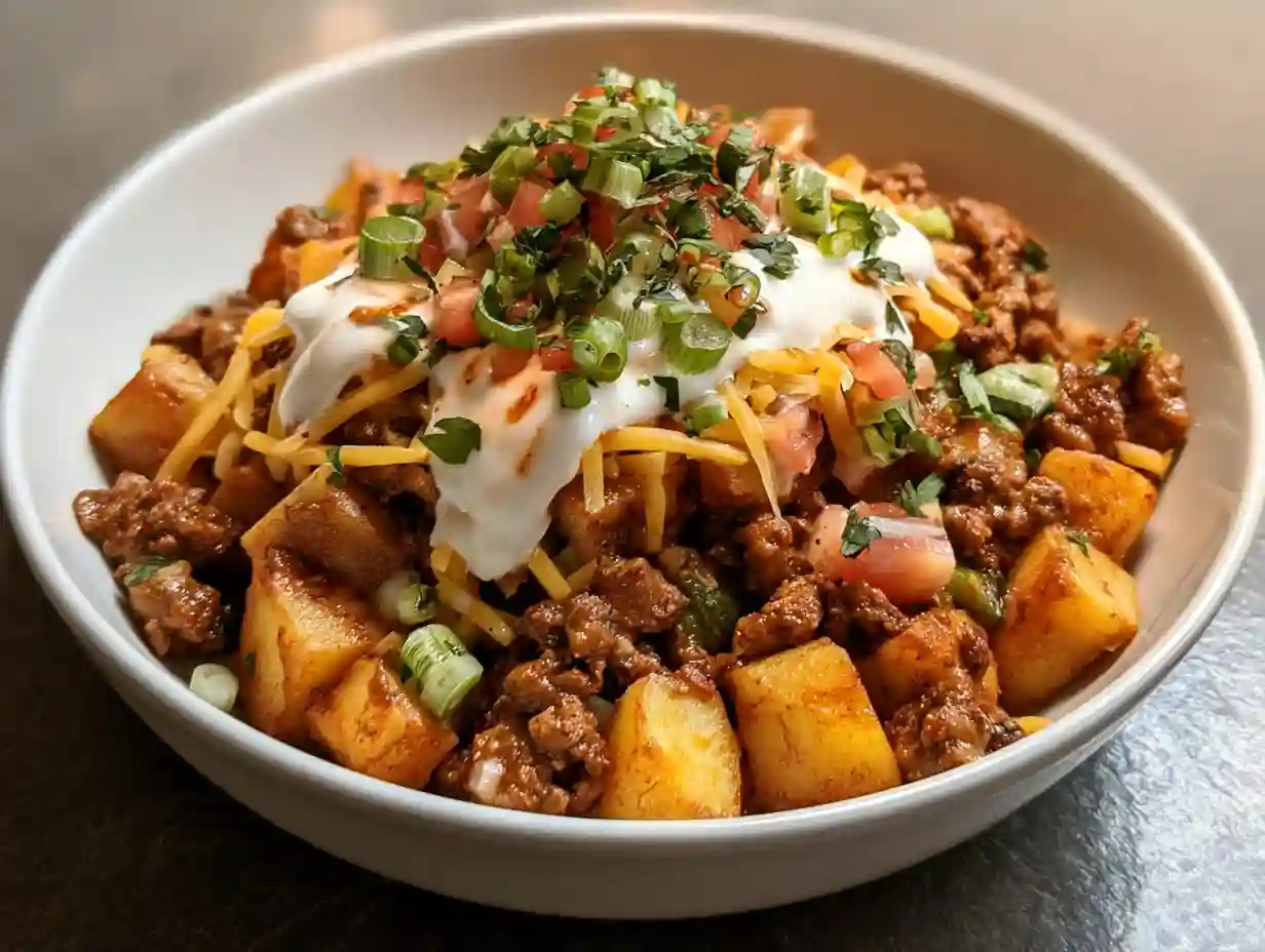 Loaded Potato Taco Bowl
