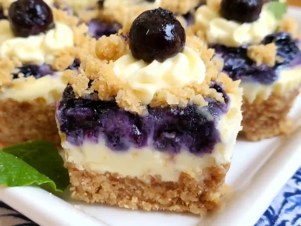 Mini Blueberry Cheesecakes