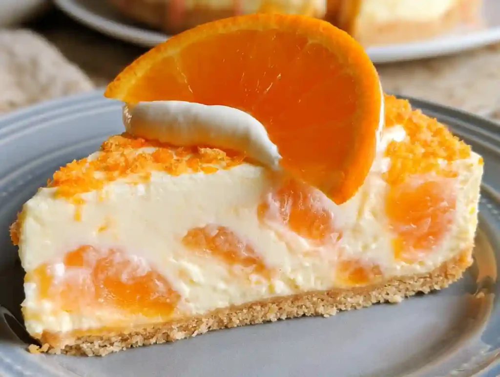 No-Bake Orange Creamsicle Cheesecake