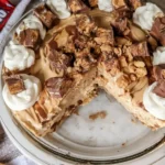 No Bake Snickers Pie