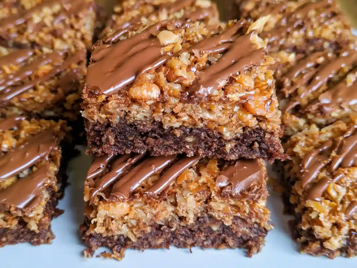 Samoa Box Mix Brownies