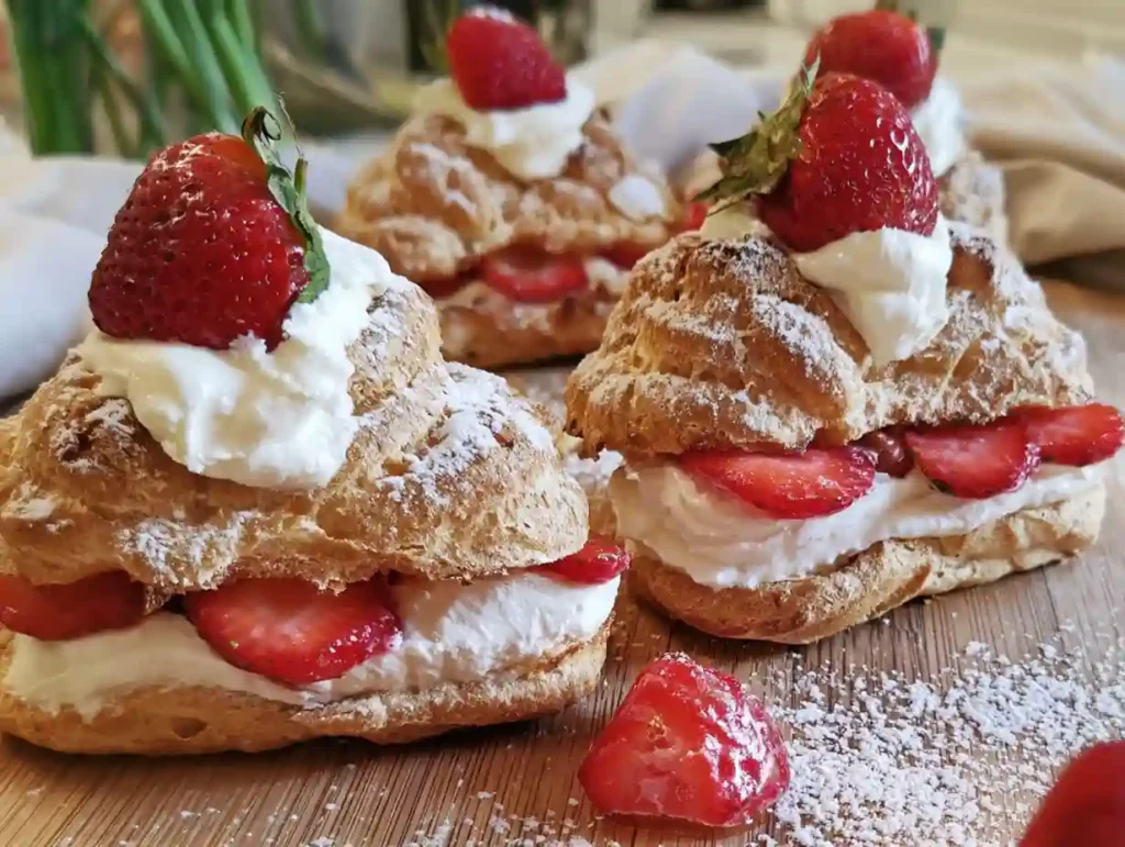 Strawberry Cream Puffs