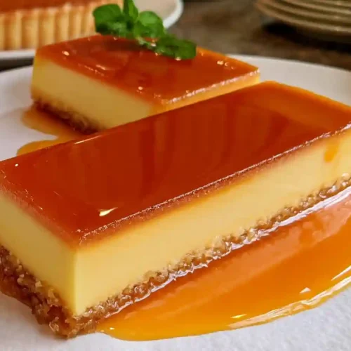Vanilla Caramel Custard Tart